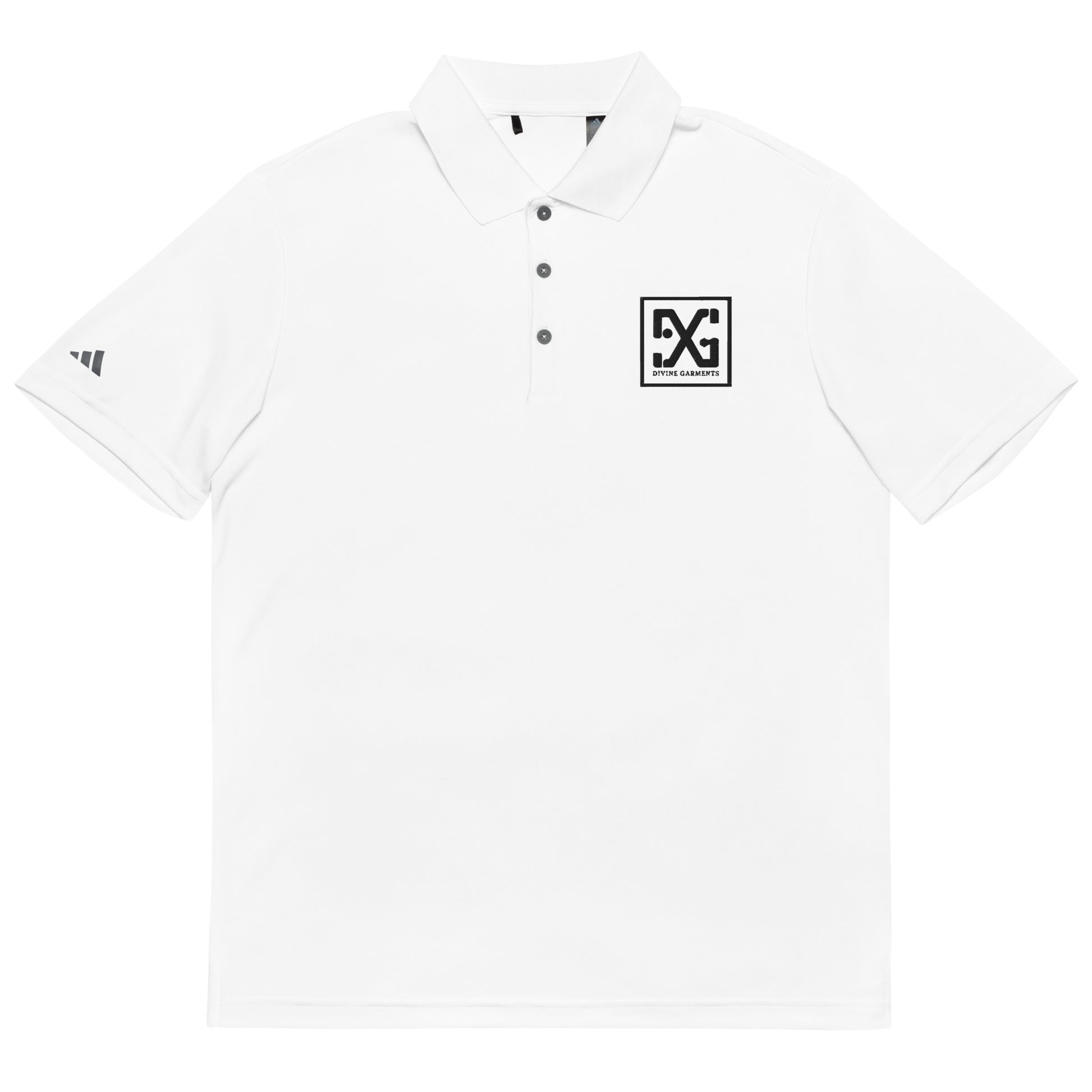 Elevate your style and performance with the Divine Garments x adidas Performance Polo