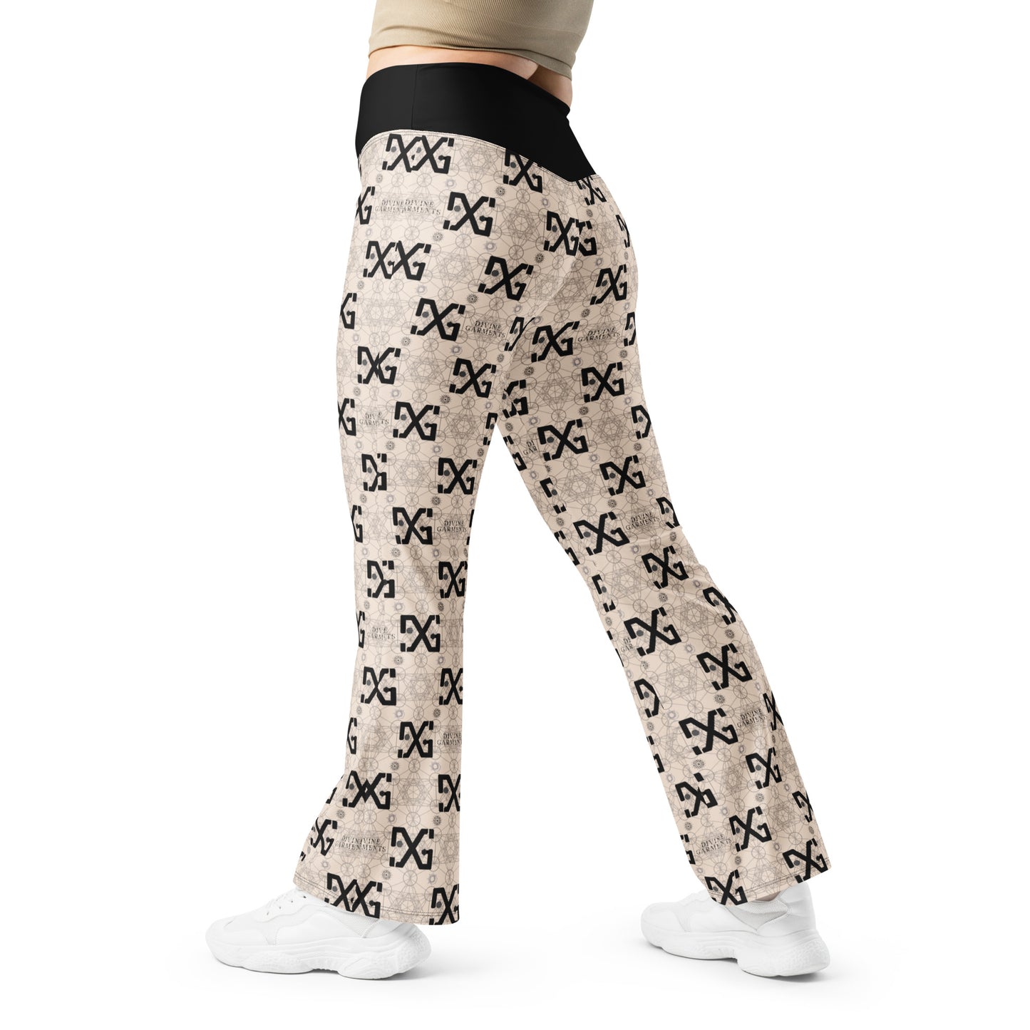 Introducing the Divine Garments Figure-Enhancing Flare Leggings: your new go-to for style, comfort, and confidence!