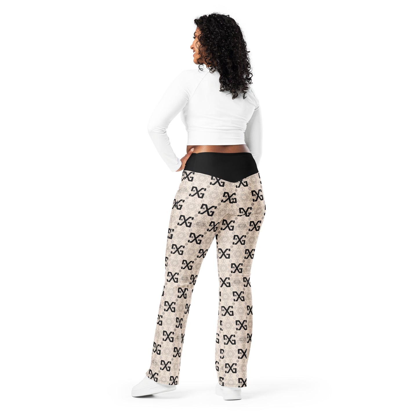 Introducing the Divine Garments Figure-Enhancing Flare Leggings: your new go-to for style, comfort, and confidence!