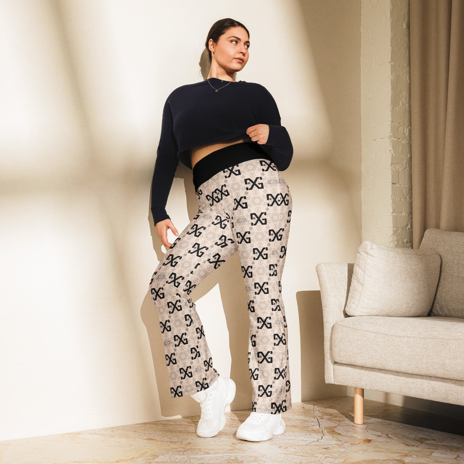 Introducing the Divine Garments Figure-Enhancing Flare Leggings: your new go-to for style, comfort, and confidence!