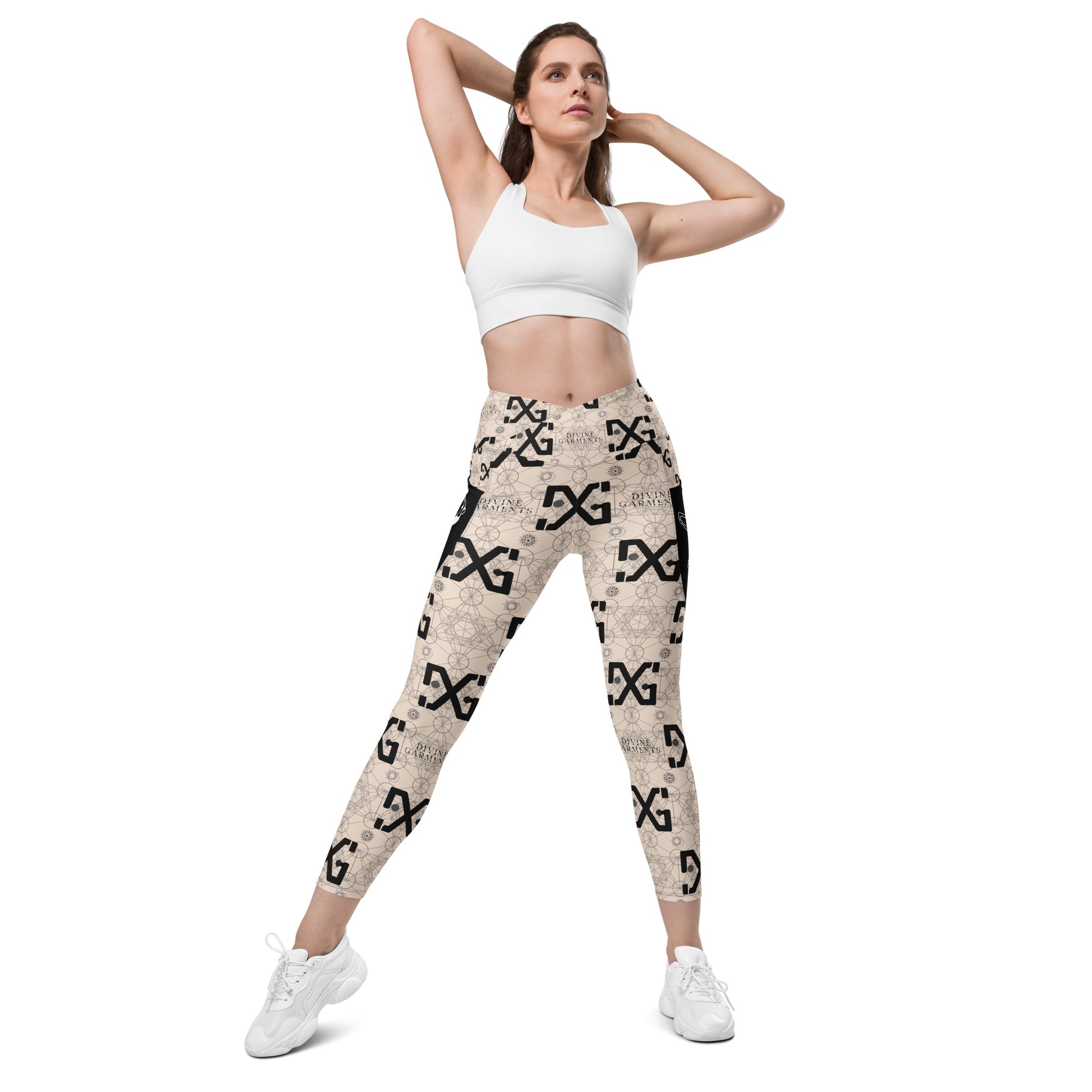 Elevate your workout wardrobe and unleash your inner goddess with Divine Garments Crossover Leggings