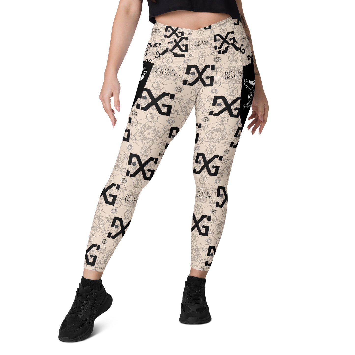 Elevate your workout wardrobe and unleash your inner goddess with Divine Garments Crossover Leggings