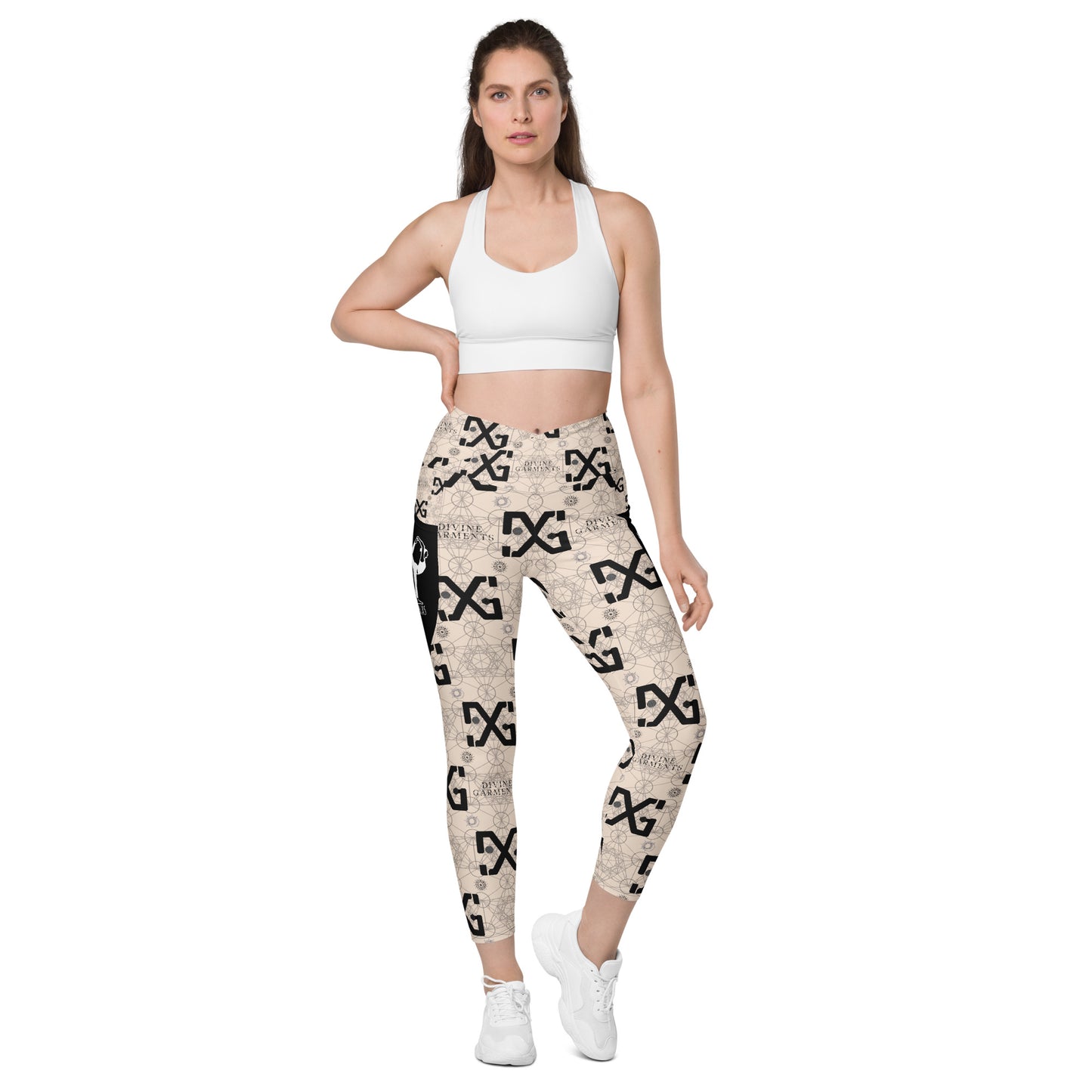 Elevate your workout wardrobe and unleash your inner goddess with Divine Garments Crossover Leggings