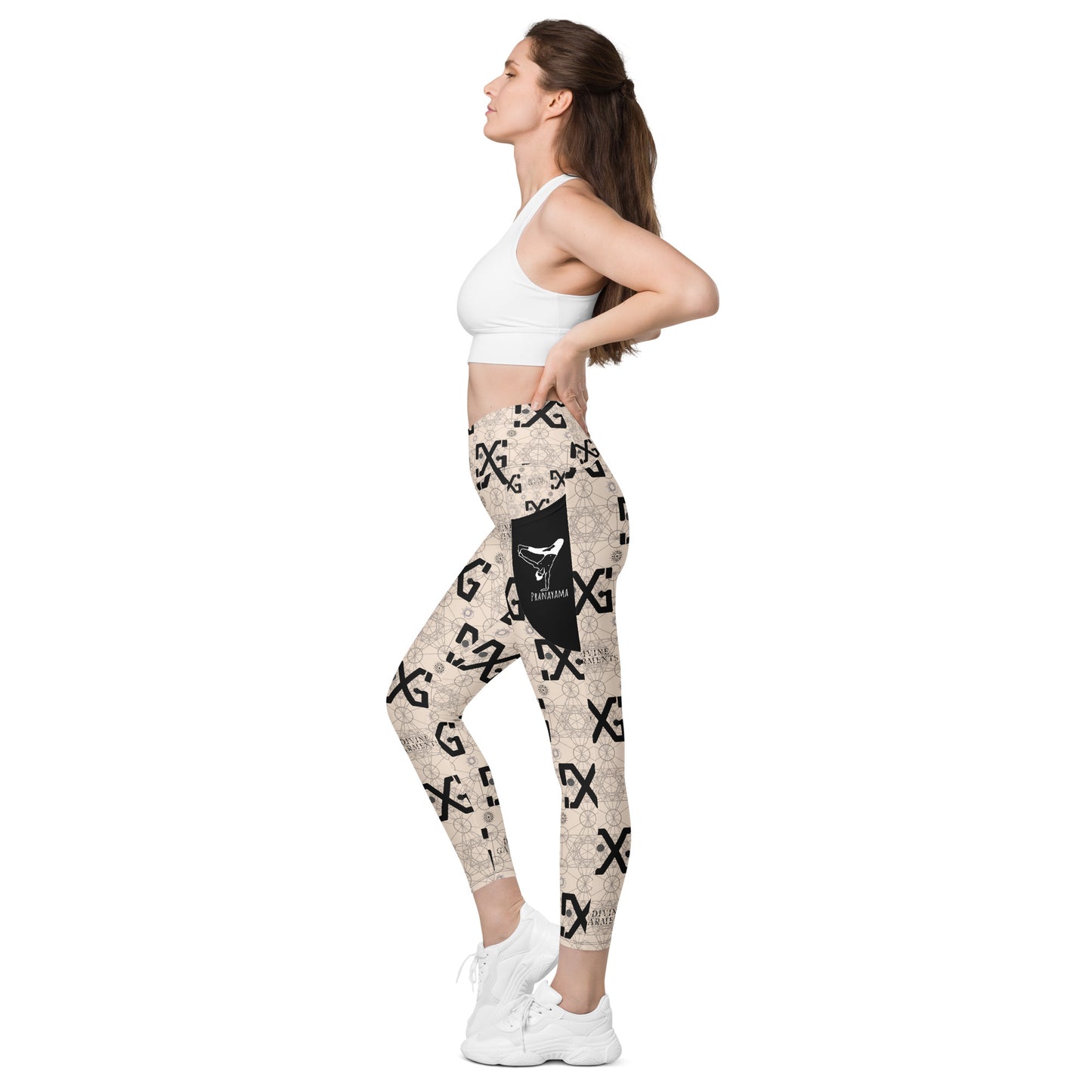 Elevate your workout wardrobe and unleash your inner goddess with Divine Garments Crossover Leggings