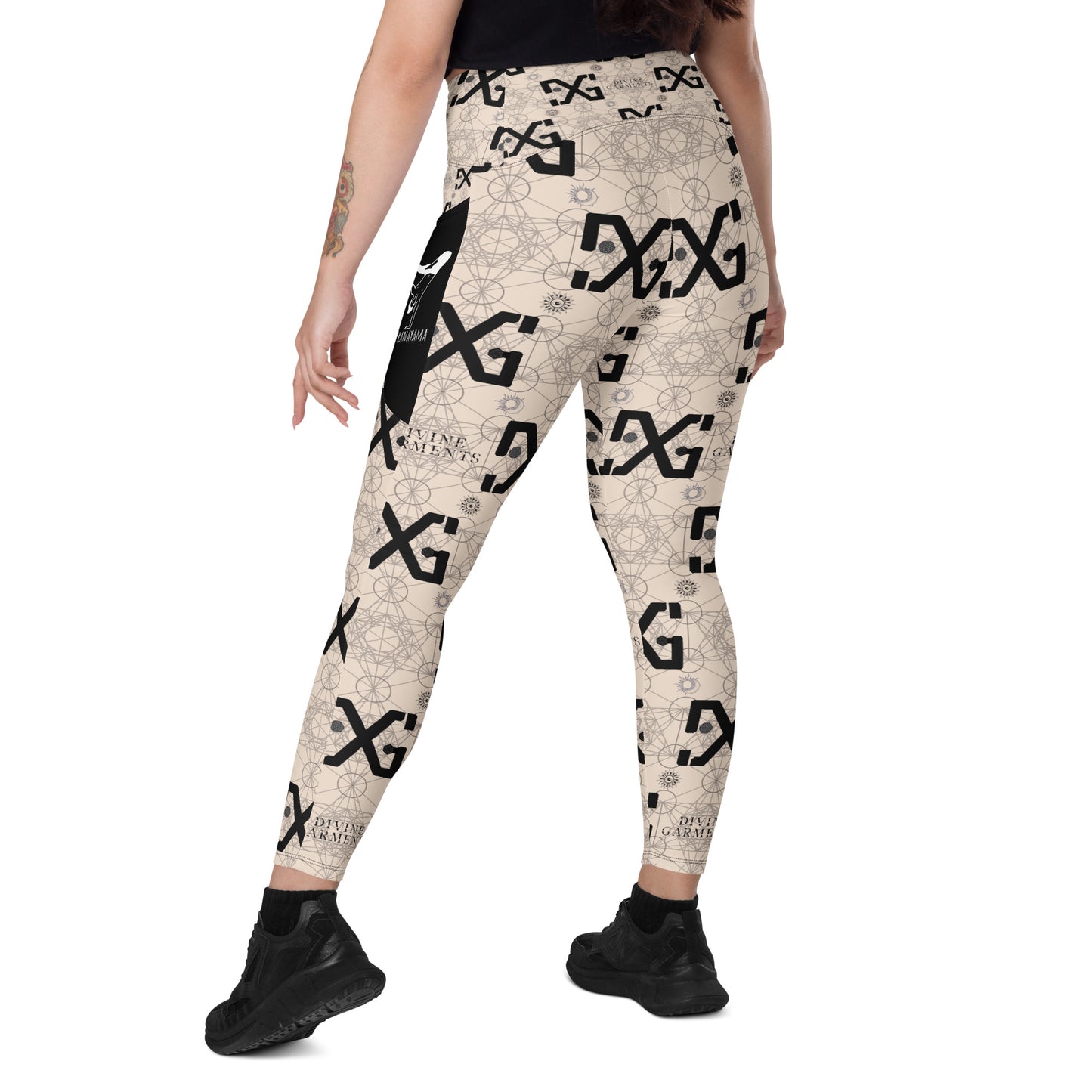 Elevate your workout wardrobe and unleash your inner goddess with Divine Garments Crossover Leggings