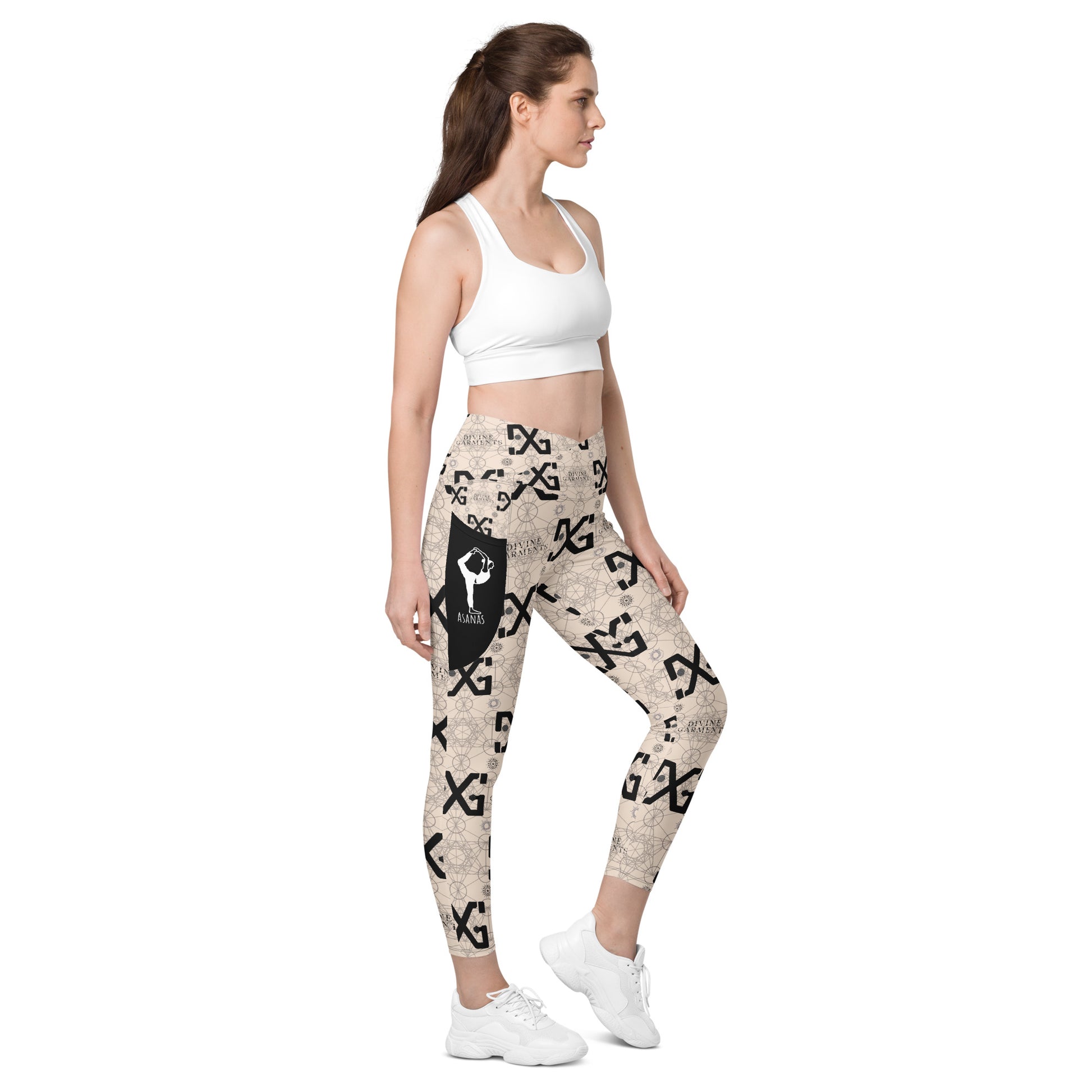 Elevate your workout wardrobe and unleash your inner goddess with Divine Garments Crossover Leggings