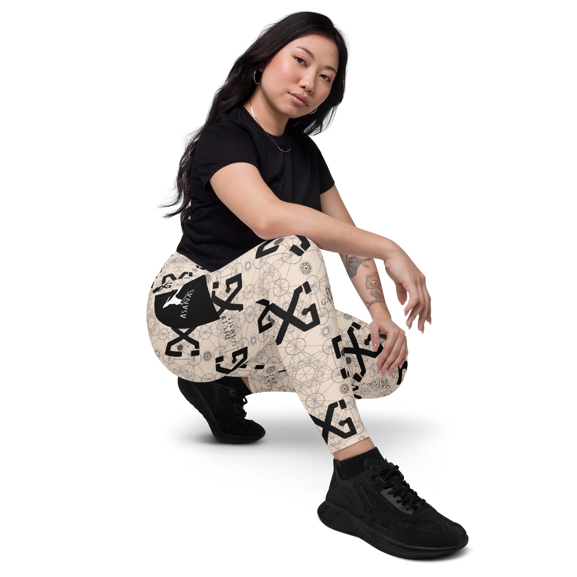 Elevate your workout wardrobe and unleash your inner goddess with Divine Garments Crossover Leggings