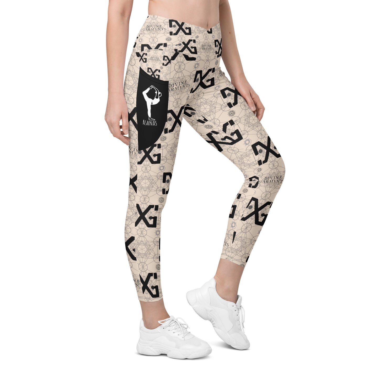 Elevate your workout wardrobe and unleash your inner goddess with Divine Garments Crossover Leggings