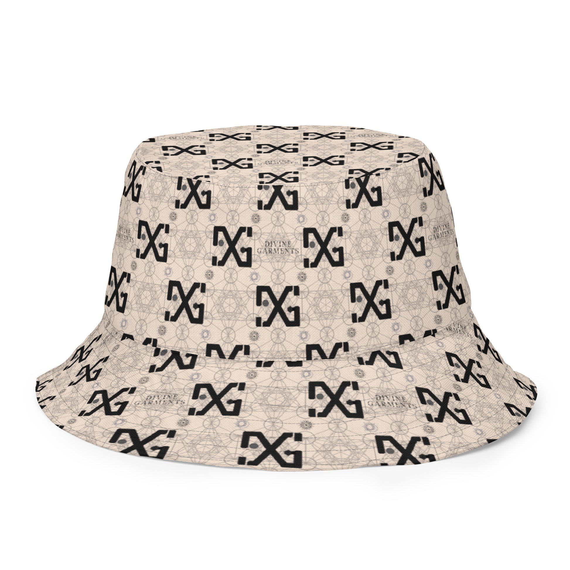 Introducing the ultimate streetwear accessory: the Divine Garments Reversible Bucket Hat! Proudly featuring the signature DG sacred geometry design, and inspired by the ancient Metatron's cube, this hat serves as a powerful symbol of protection and positive energy.