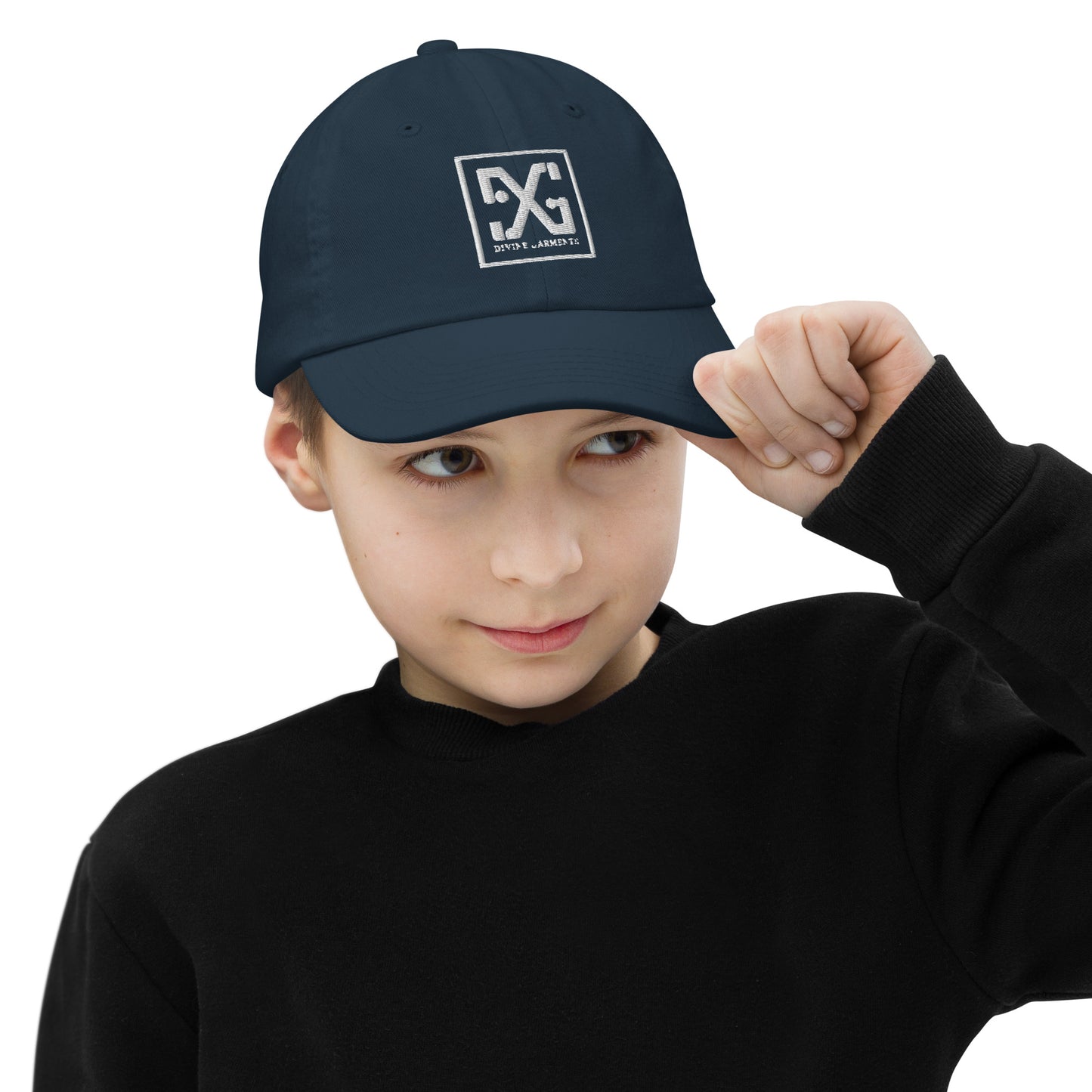 Elevate your child's style and performance with the Divine Garments Youth Cap!